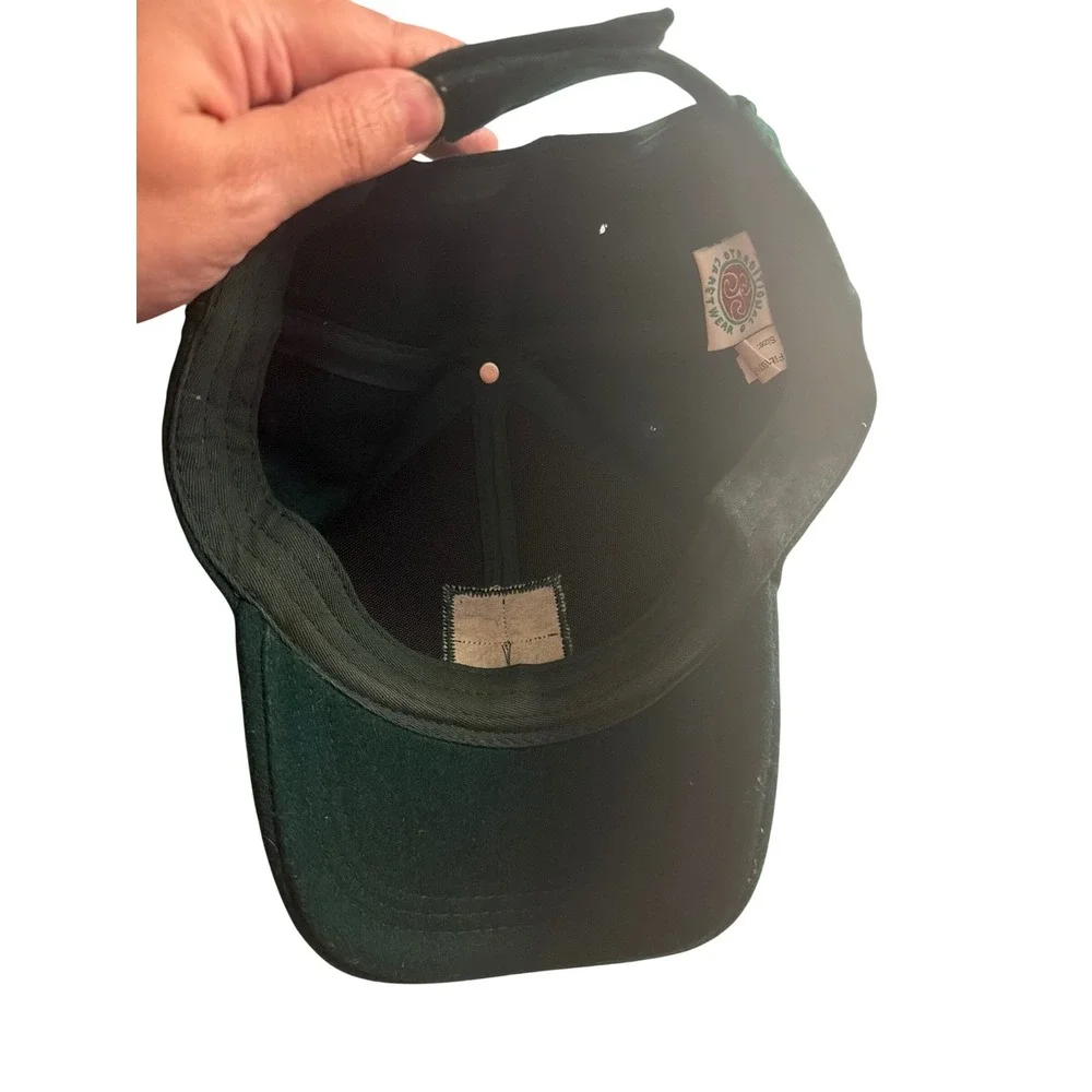 Traditional Craftwear Ireland Emerald Isle Green Wool Herringbone Baseball Hat
